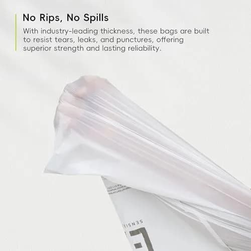 EKO 13 Gallon / 40-60 Liter Drawstring Trash Bags, 60 Count | Leak-Resistant Extra-Strong Garbage Bags thumbnail 7