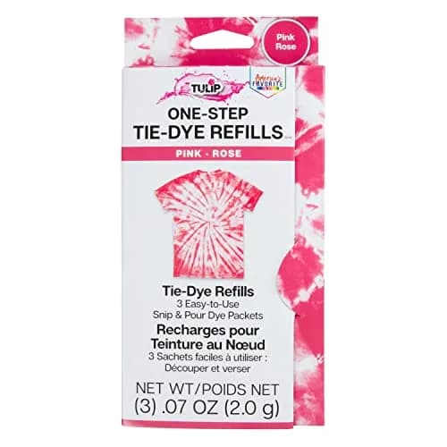 Tulip One-Step Tie-Dye Kit , 3 Fabric Dye Refill Packs, Pink | Eco-Friendly, Bold Colors, 4 oz. Pack thumbnail 1