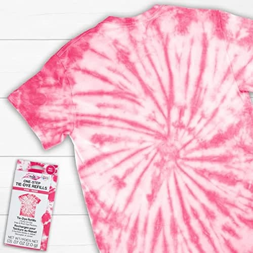 Tulip One-Step Tie-Dye Kit , 3 Fabric Dye Refill Packs, Pink | Eco-Friendly, Bold Colors, 4 oz. Pack thumbnail 4