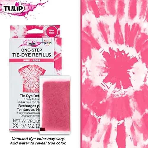 Tulip One-Step Tie-Dye Kit , 3 Fabric Dye Refill Packs, Pink | Eco-Friendly, Bold Colors, 4 oz. Pack thumbnail 3