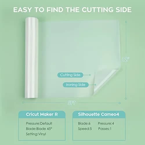 HTVRONT Clear Sublimation HTV Matte - 12" x 5FT Wash Durable for Cotton thumbnail 5