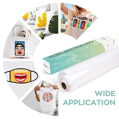 HTVRONT Clear Sublimation HTV Matte - 12" x 5FT Wash Durable for Cotton thumbnail 7