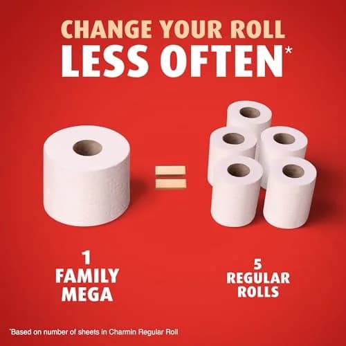 Charmin Ultra Strong Clean Touch Toilet Paper 24 Family Mega Rolls (6600 Sheets) | 4X Stronger When Wet thumbnail 4