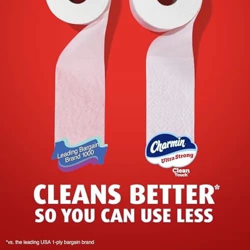 Charmin Ultra Strong Clean Touch Toilet Paper 24 Family Mega Rolls (6600 Sheets) | 4X Stronger When Wet thumbnail 6