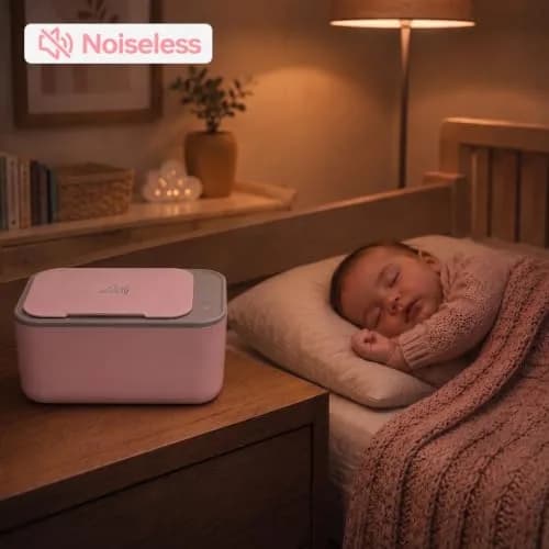 Chefhandy Pink Baby Wipe Warmer with 3 Temperature Settings, Large Capacity | Surround Heating for Even Warmth thumbnail 9
