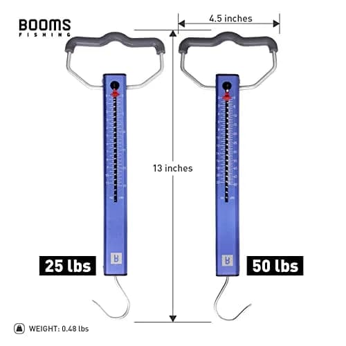 Booms Fishing TS2 Aluminum Tube Fish Scale 11.3 kg (25 lbs) | Easy Read Spring Scale for Luggage & Fish thumbnail 7