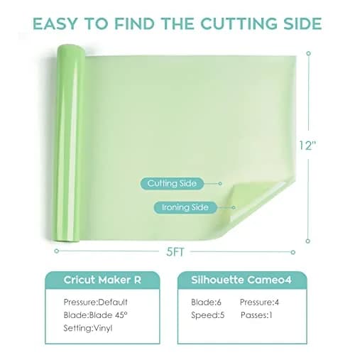 HTVRONT Clear Sublimation HTV Glossy - 12" x 5FT | Vivid Colors for Light Cotton thumbnail 5