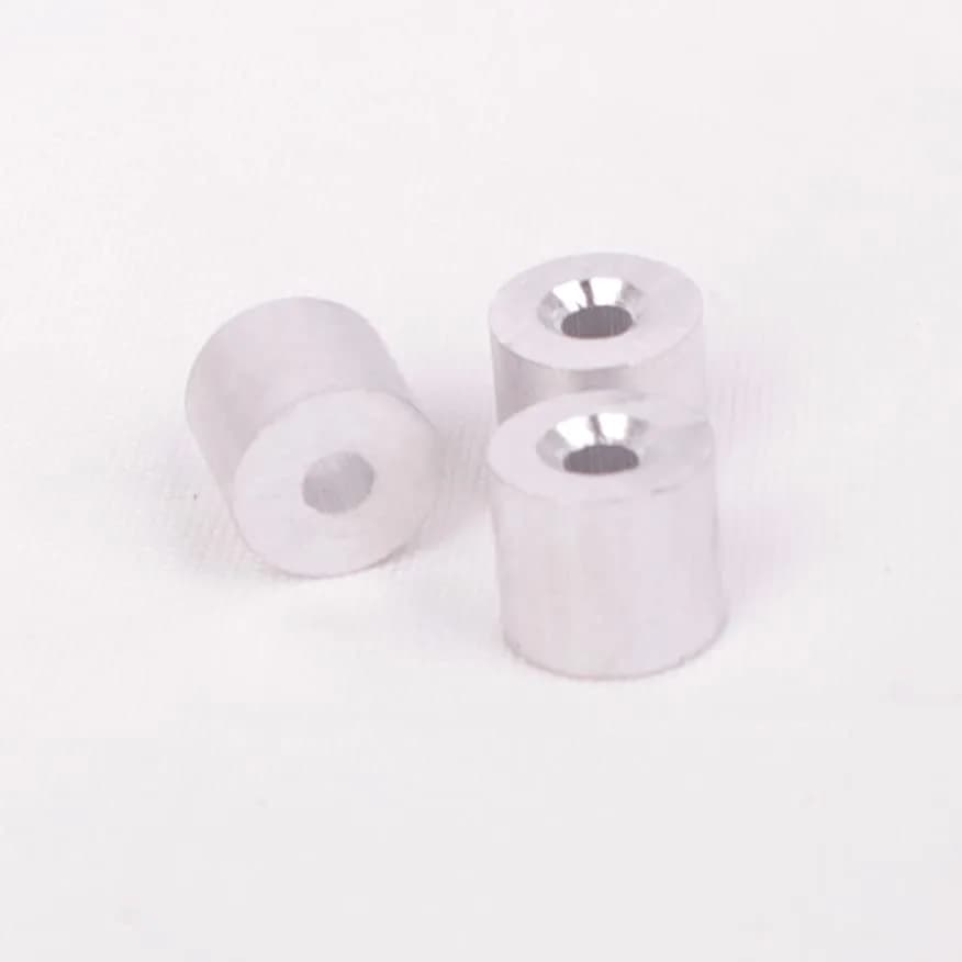 HIGOOD Wire Rope Stop Sleeve for 3/32" Wire Rope | Aluminum Alloy, PK 100 | Strong & Economical thumbnail 4