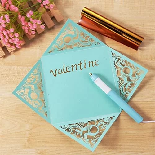 CYFUN DESIGN Heated Foil Pen and Glimmer Foil Roll Set | 2.5mm Bold Tip, USB Powered, for Card Making & Scrapbooking thumbnail 4