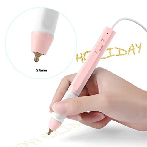 CYFUN DESIGN Heated Foil Pen and Glimmer Foil Roll Set | 2.5mm Bold Tip, USB Powered, for Card Making & Scrapbooking thumbnail 3