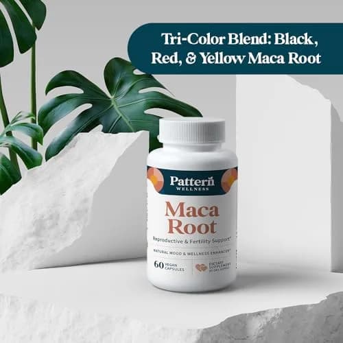 Pattern Wellness Maca Root Supplement – 60 Vegan, Non-GMO Capsules | Supports Energy & Balance thumbnail 8
