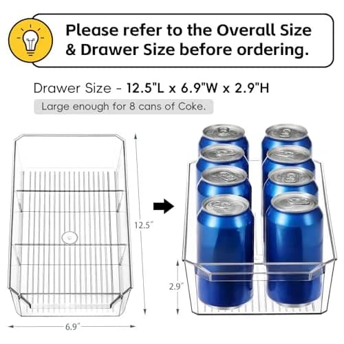LANDNEOO 2 Set, 2 Tier Clear Organizer with Dividers | Multi-Use Slide-Out Storage for Kitchen, Bathroom, Vanity thumbnail 3
