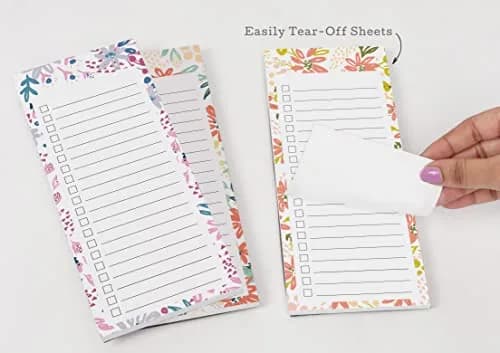 Inkdotpot Magnetic Fridge To-Do List Notepads 25ml (0.811 Fl Oz) | Pack of 3 Floral Design Notepads thumbnail 7
