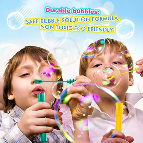 SpringFlower Mini Bubble Wands 200 pcs | Colorful Party Favors for Kids & Events thumbnail 5