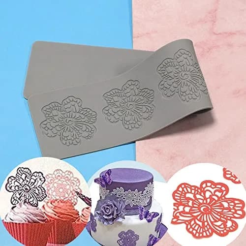 TUKE 3D Hollow Flower Chocolate Silicone Mold 39.07 cm (15.38 inch) | Food Grade BPA-Free for Baking & Crafts thumbnail 2