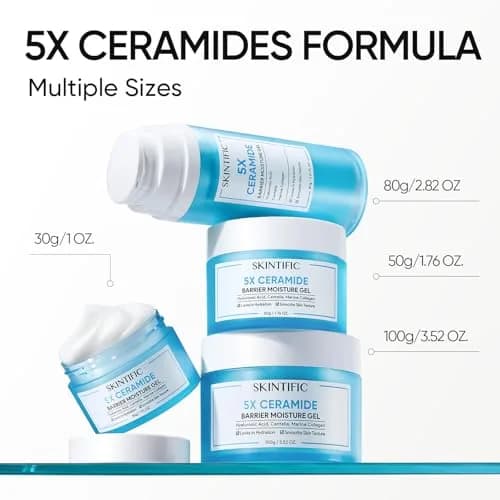 SKINTIFIC 5X Ceramide Barrier Repair Moisturizer for Sensitive Skin | Hydrates & Strengthens Skin Barrier thumbnail 8
