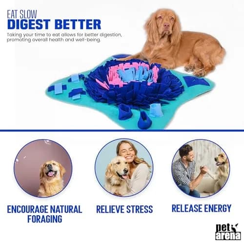 PET ARENA Large Sniffing Mat 25 x 25 Inch | Interactive Dog Puzzle Toy for Mental Stimulation thumbnail 4