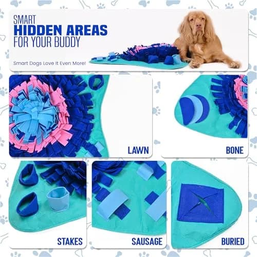 PET ARENA Large Sniffing Mat 25 x 25 Inch | Interactive Dog Puzzle Toy for Mental Stimulation thumbnail 6