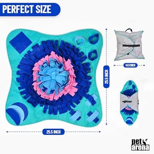 PET ARENA Large Sniffing Mat 25 x 25 Inch | Interactive Dog Puzzle Toy for Mental Stimulation thumbnail 3
