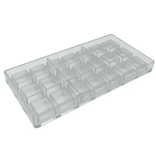 Goldbaking Square Chocolate Mould Polycarbonate 21 Cavities | Artisan Candy & Ice Cube Mold thumbnail 6