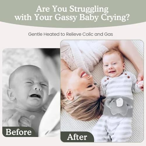 Cuckool Baby Colic and Gas Relief Heated Tummy Wrap with Gel Pack | 15.5-22 Inch Waist thumbnail 4