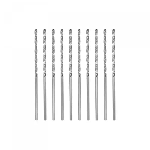uxcell 10 Pcs 1.4mm HSS Twist Drill Bits | Fully Ground, Long Service Life, for Mild Steel Copper Aluminum thumbnail 1