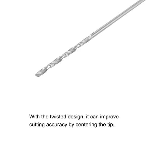 uxcell 10 Pcs 0.8mm HSS Twist Drill Bits | Fully Ground, Long Service Life, Suitable for Mild Steel Copper Aluminum thumbnail 4