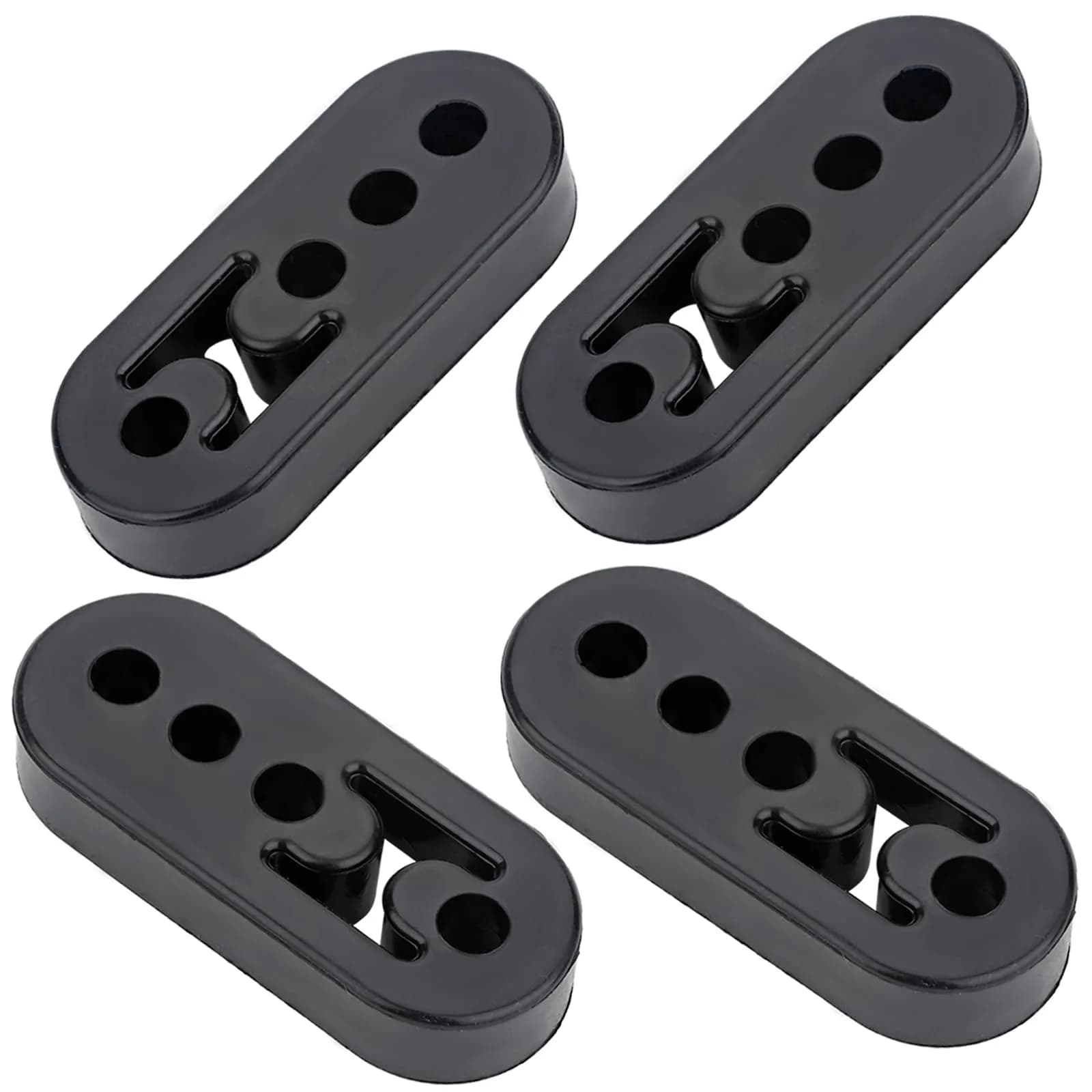VASTAUTO 4 Holes 12mm Rubber Exhaust Hanger 4 Pack | High Density Tail Pipe Hanger — 4-Pack