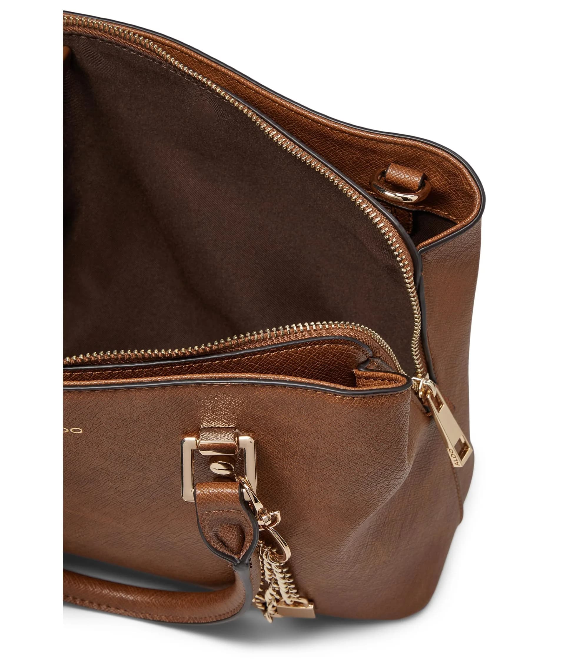ALDO Legoirii Tote Bag, Medium Brown | Stylish Women's Handbag with Zipper Closure - view 4