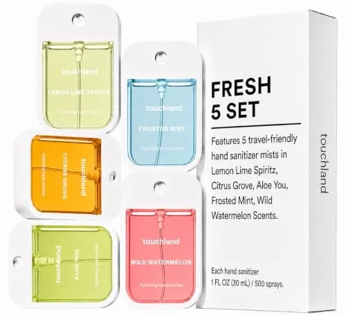 Touchland Power Mist Hydrating Hand Sanitizer Spray Set 5 x 1 Fl Oz (30ml) | USA Import, Duties Included thumbnail 3