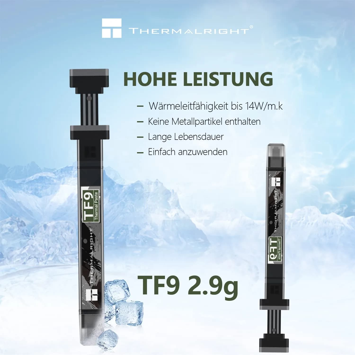 Thermalright TF9 Thermal Paste 2.9g (0.1 oz) | 14W/m.k High Conductivity Heat Sink Compound - view 2
