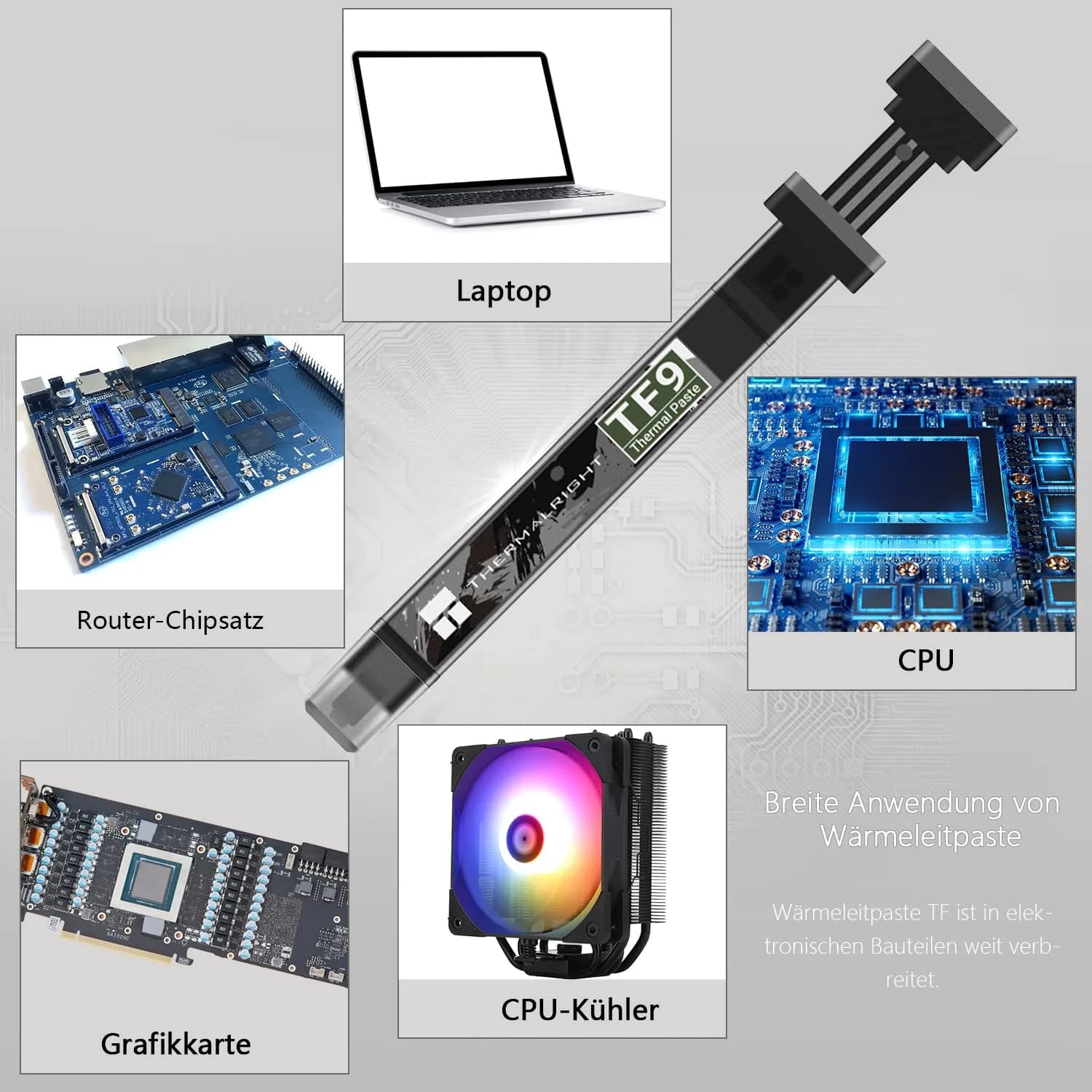 Thermalright TF9 Thermal Paste 2.9g (0.1 oz) | 14W/m.k High Conductivity Heat Sink Compound - view 4