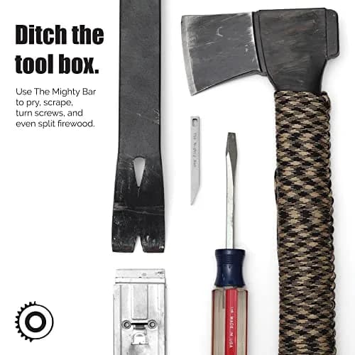 Gear Spool The Mighty Bar Heavy Duty Keychain Prybar 0.27 x 0.27 x 2.9 inches | Stainless Steel Mini Multitool thumbnail 6