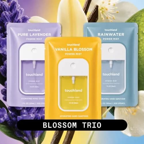 Touchland Blossom Trio Hydrating Hand Sanitizer Spray Set 89ml (3x1 Fl Oz) | Skincare-Forward Formula with Aloe Vera thumbnail 2