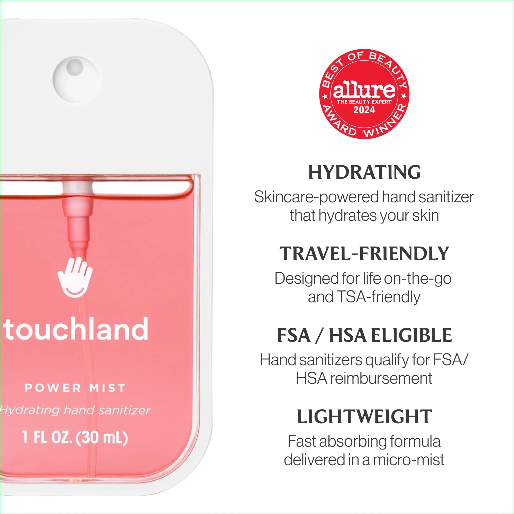 Touchland Hand Sanitizer Spray Juicy Trio - 3 x 1 FL OZ | Dermatologist Tested Hydrating Formula - view 6
