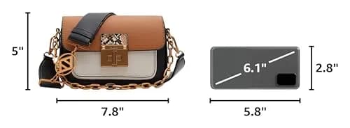 ALDO Women's Celestica Crossbody Bag, Light Brown | Versatile Synthetic Handbag thumbnail 3