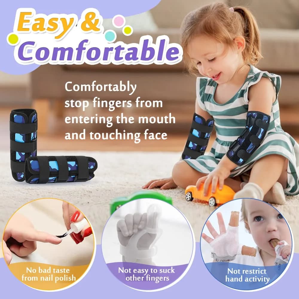 Mybow Thumb Sucking Stop for Kids Elbow Brace (2 PCS) | Prevents Thumb Sucking & Nail Biting - view 5