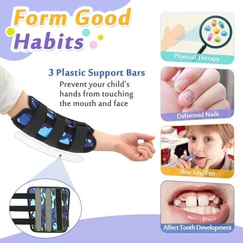 Mybow Thumb Sucking Stop for Kids Elbow Brace (2 PCS) | Prevents Thumb Sucking & Nail Biting thumbnail 3