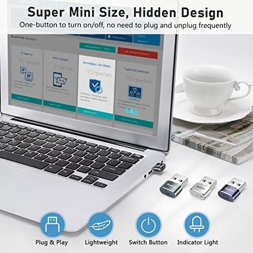 AUEDROT Mouse Jiggler Undetectable USB Mouse Mover with 2 Modes | Keep Computer Awake thumbnail 7