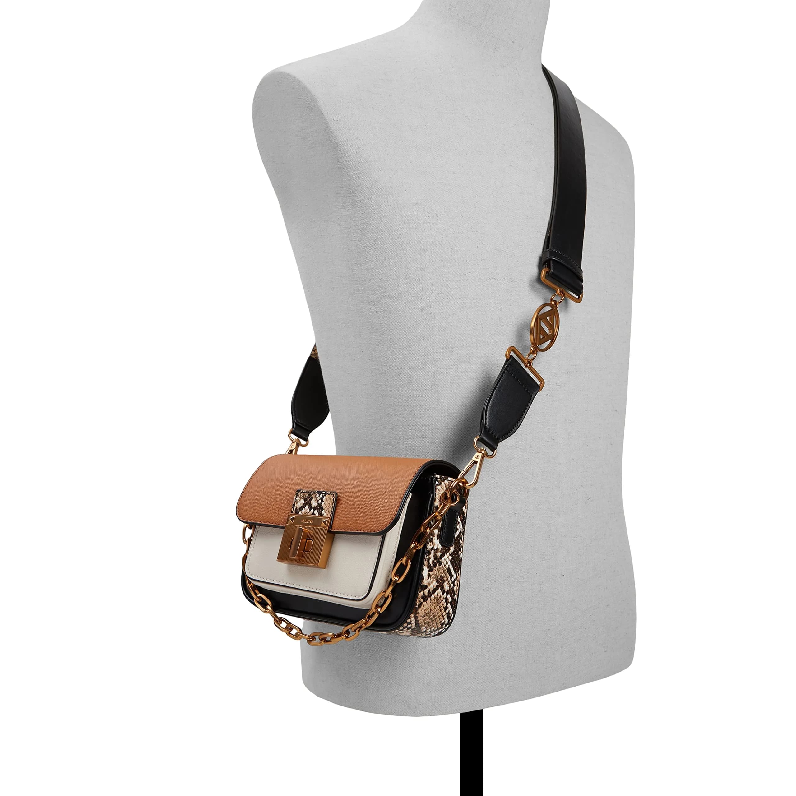 ALDO Women's Celestica Crossbody Bag Small Brown | Versatile Style for Day to Night - view 2