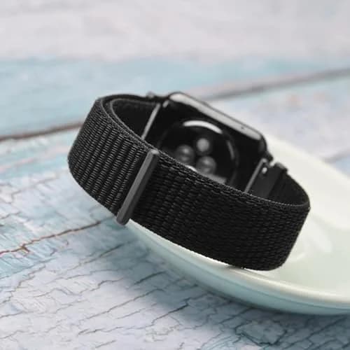 WOCCI 20mm Adjustable Nylon Watch Band, Quick Release Sport Loop Strap (Black) | Durable Nylon, Fits 14.5-22cm Wrist thumbnail 7