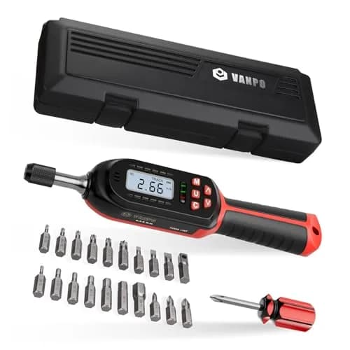 VANPO Digital Torque Screwdriver 0.3-6 Nm (2.66-53.10 in-lb) | ±2% Accuracy, 1/4" Drive thumbnail 1
