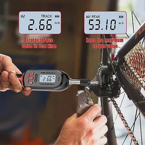 VANPO Digital Torque Screwdriver 0.3-6 Nm (2.66-53.10 in-lb) | ±2% Accuracy, 1/4" Drive thumbnail 6