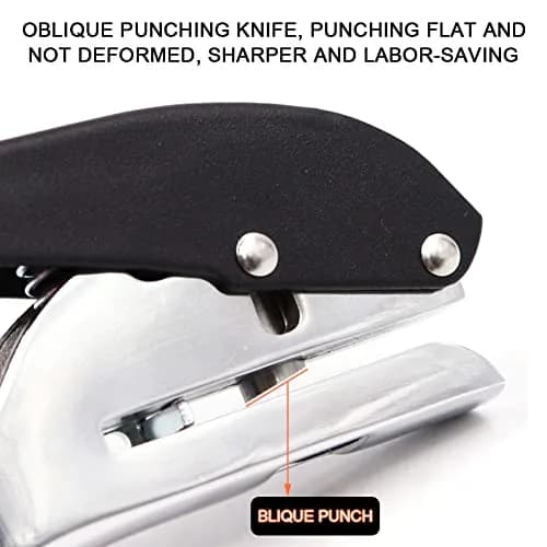 SKQOUI Single Hole Paper Punch with Countersink Drill | 8mm Hole Diameter, 20-Sheet Capacity thumbnail 7