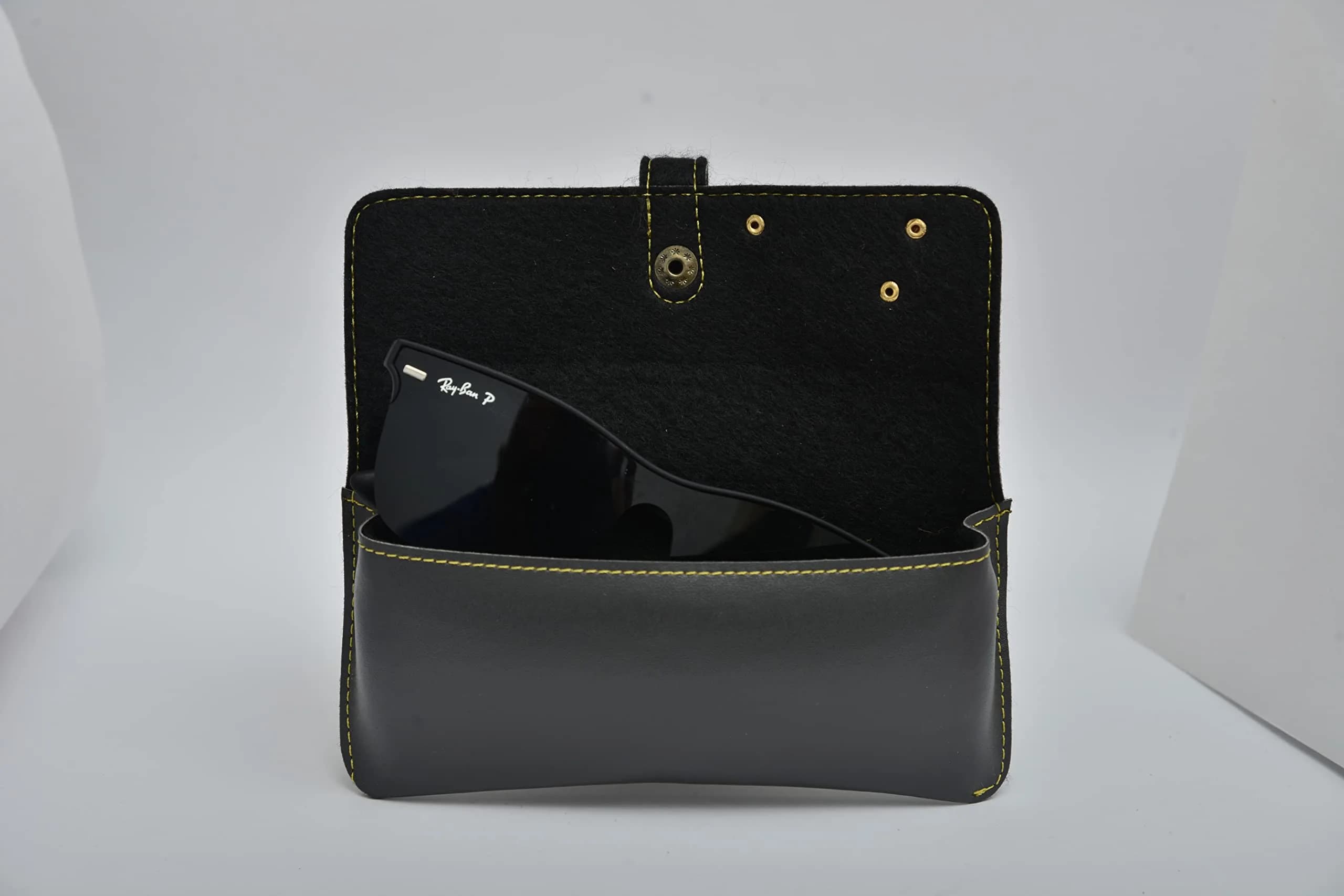 Your Gift Studio Grey Leather 4 Pc Combo Set | Personalized Wallet, Passport Cover, Eyewear Case & Keychain - view 5