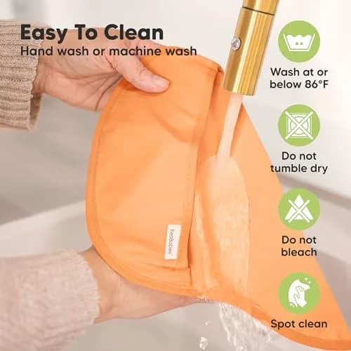 KeaBabies Waterproof Baby Bibs 3-Pack | Lightweight, Wipeable, Large Coverage for Feeding (6-36 months) thumbnail 6
