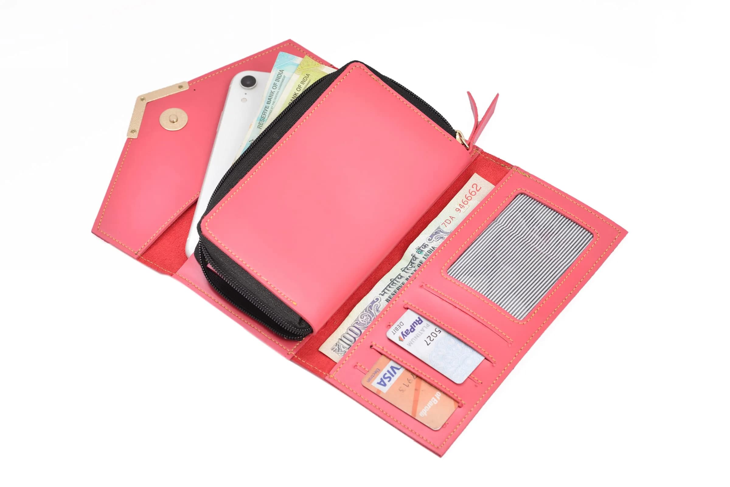 YOUR GIFT STUDIO Personalised Leather Gift Set for Women | Wine Color, 196g (6.9 oz) - view 3