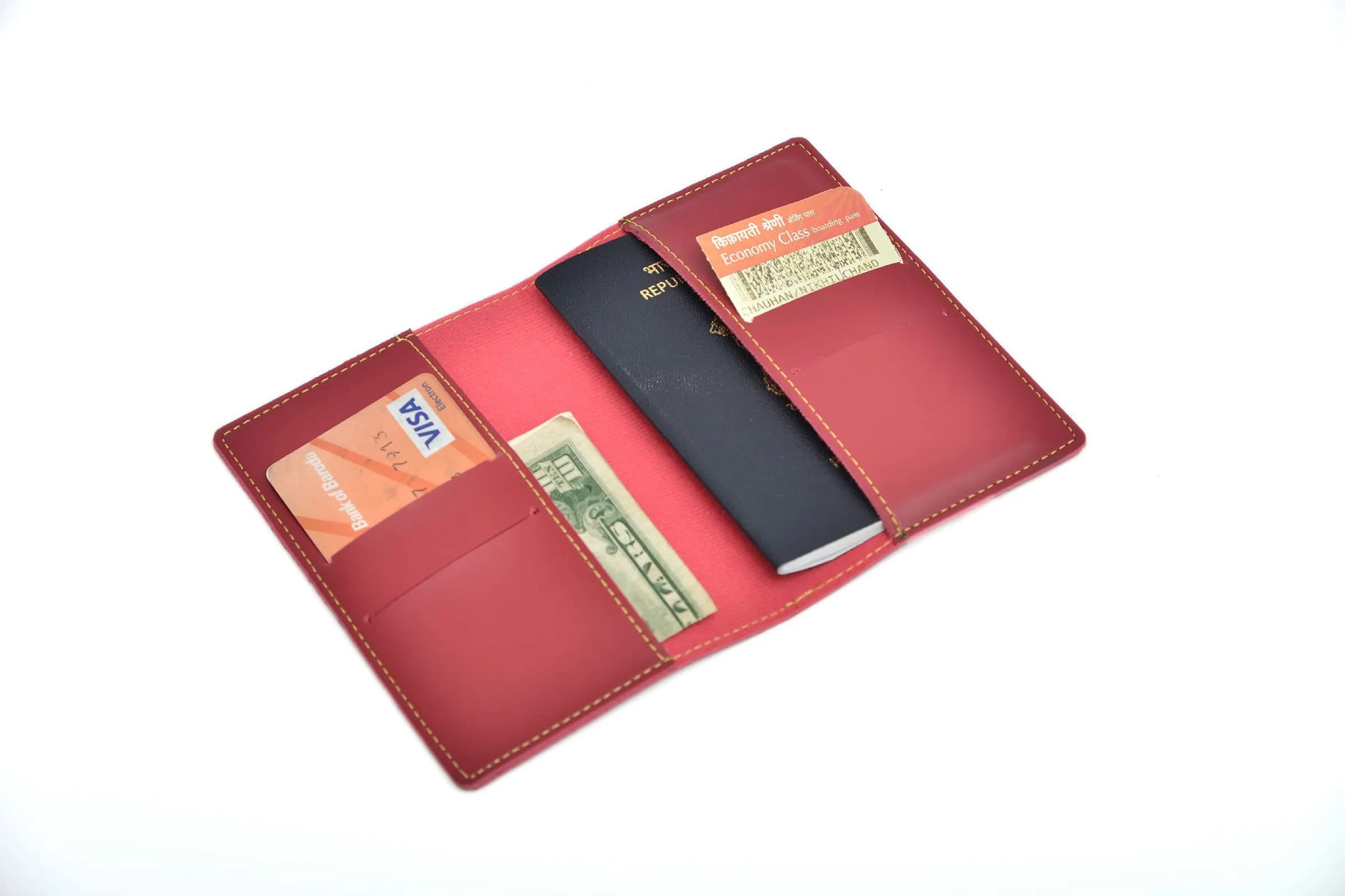 YOUR GIFT STUDIO Personalised Leather Gift Set for Women | Wine Color, 196g (6.9 oz) - view 4