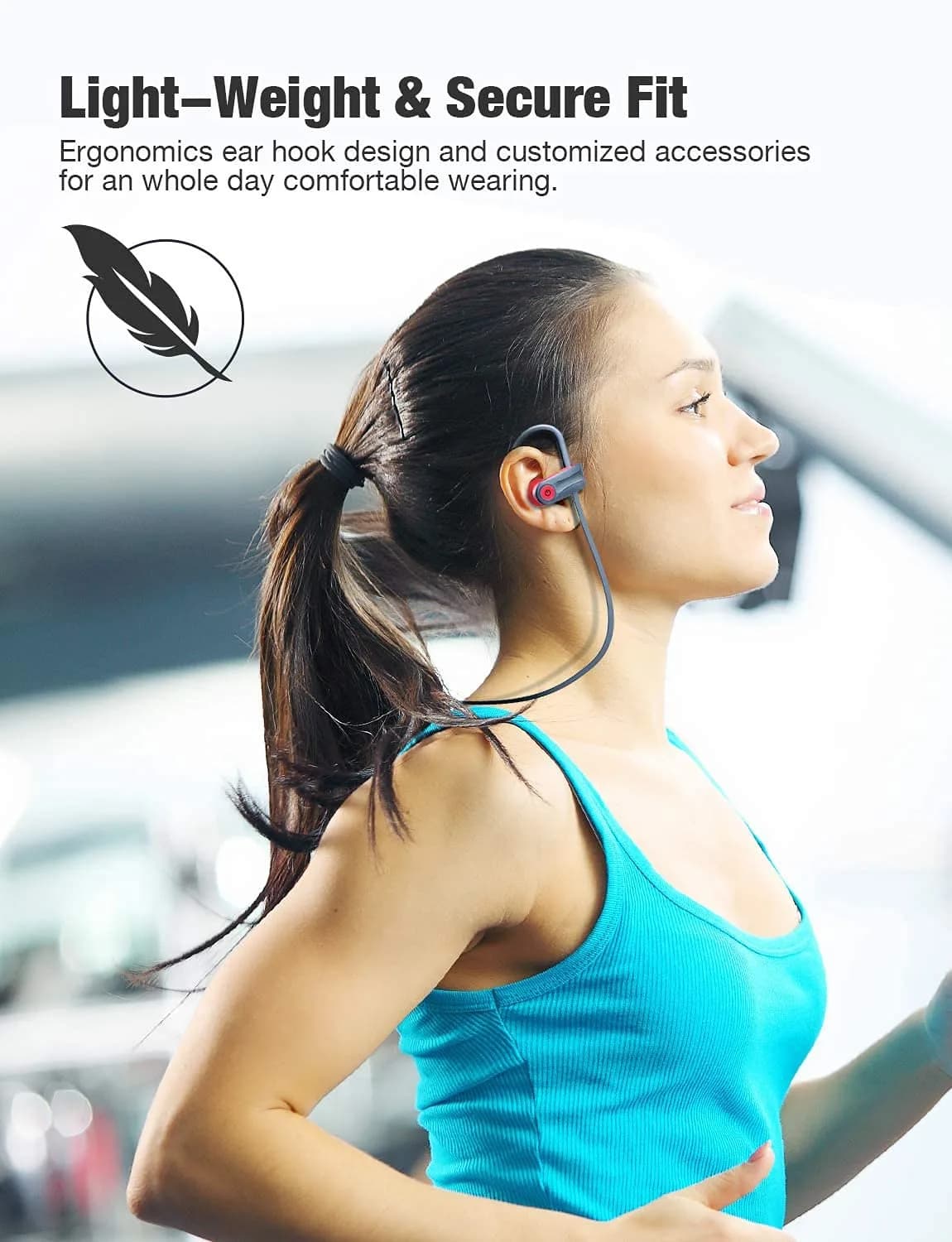 Otium U18 True Wireless Earbuds - Vibrant Red, Bluetooth 5.3, IPX7 Waterproof, 16-Hour Playtime - view 3