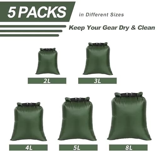 Ucolofun Waterproof Dry Bags Set 8L | Versatile, Lightweight, Waterproof for Outdoor Use thumbnail 8